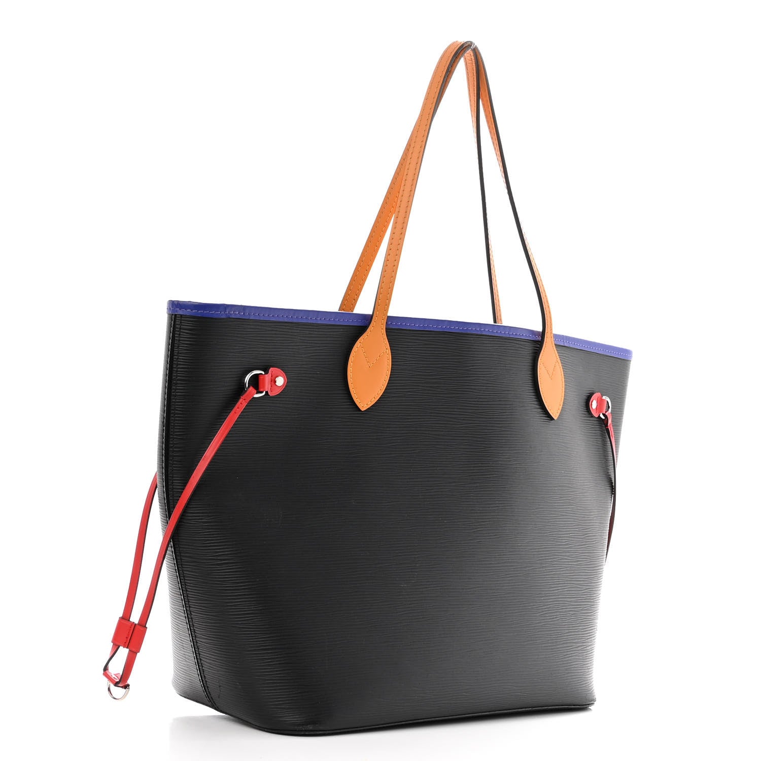 Louis Vuitton Epi Neverfull MM Noir Figue Safran 4 of 12