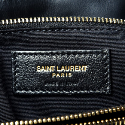 Saint Laurent Calfskin Y Quilted Monogram Medium Loulou Chain Satchel Black 5 of 9