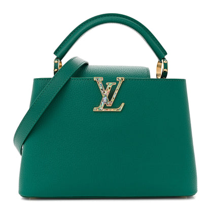 Louis Vuitton LOUIS VUITTON Taurillon Abalone Capucines BB Emerald 1 of 9