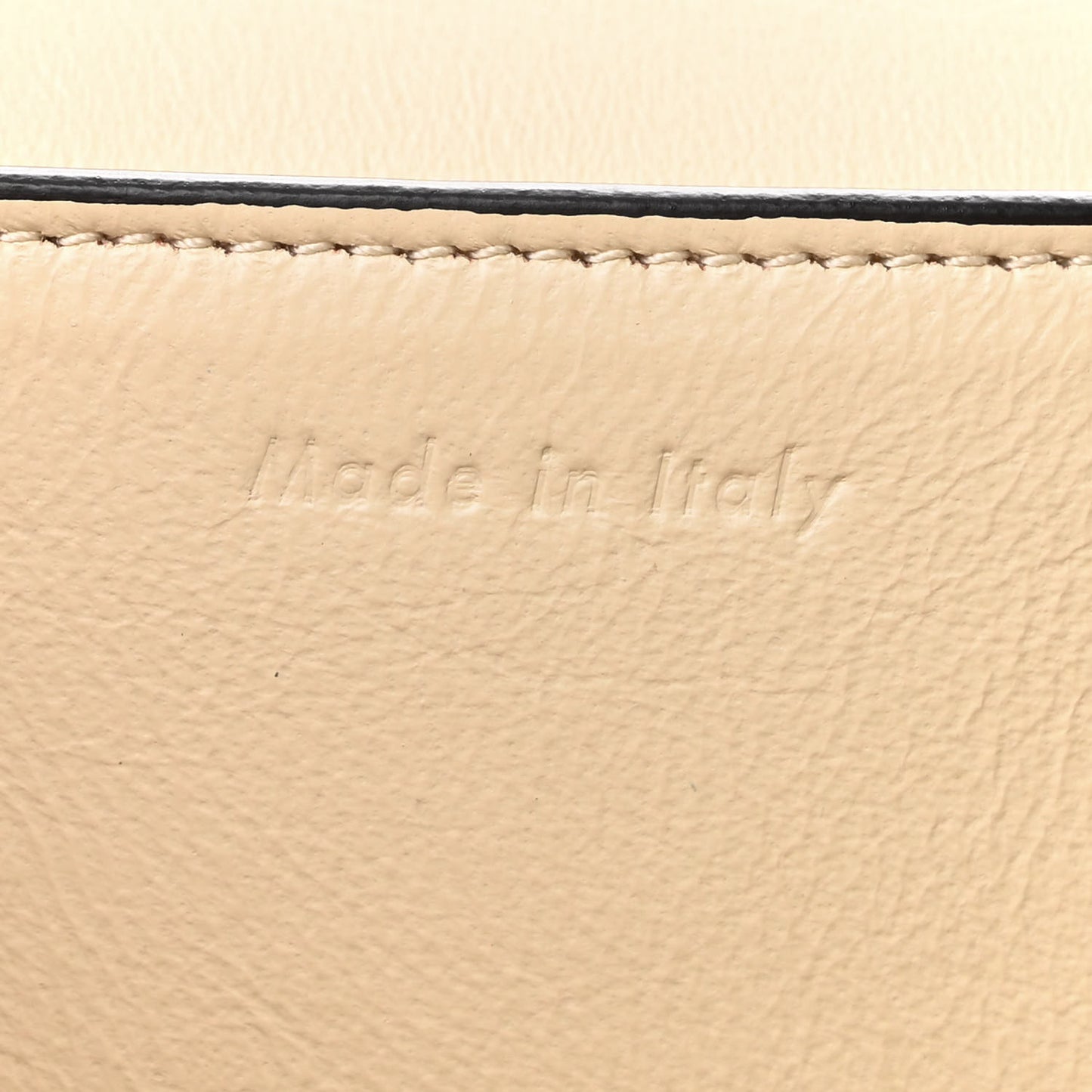 Shiny Smooth Calfskin Medium Frame Shoulder Bag Chalk Mastic