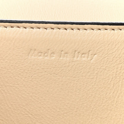 Celine Shiny Smooth Calfskin Medium Frame Shoulder Bag Chalk Mastic 7 of 10