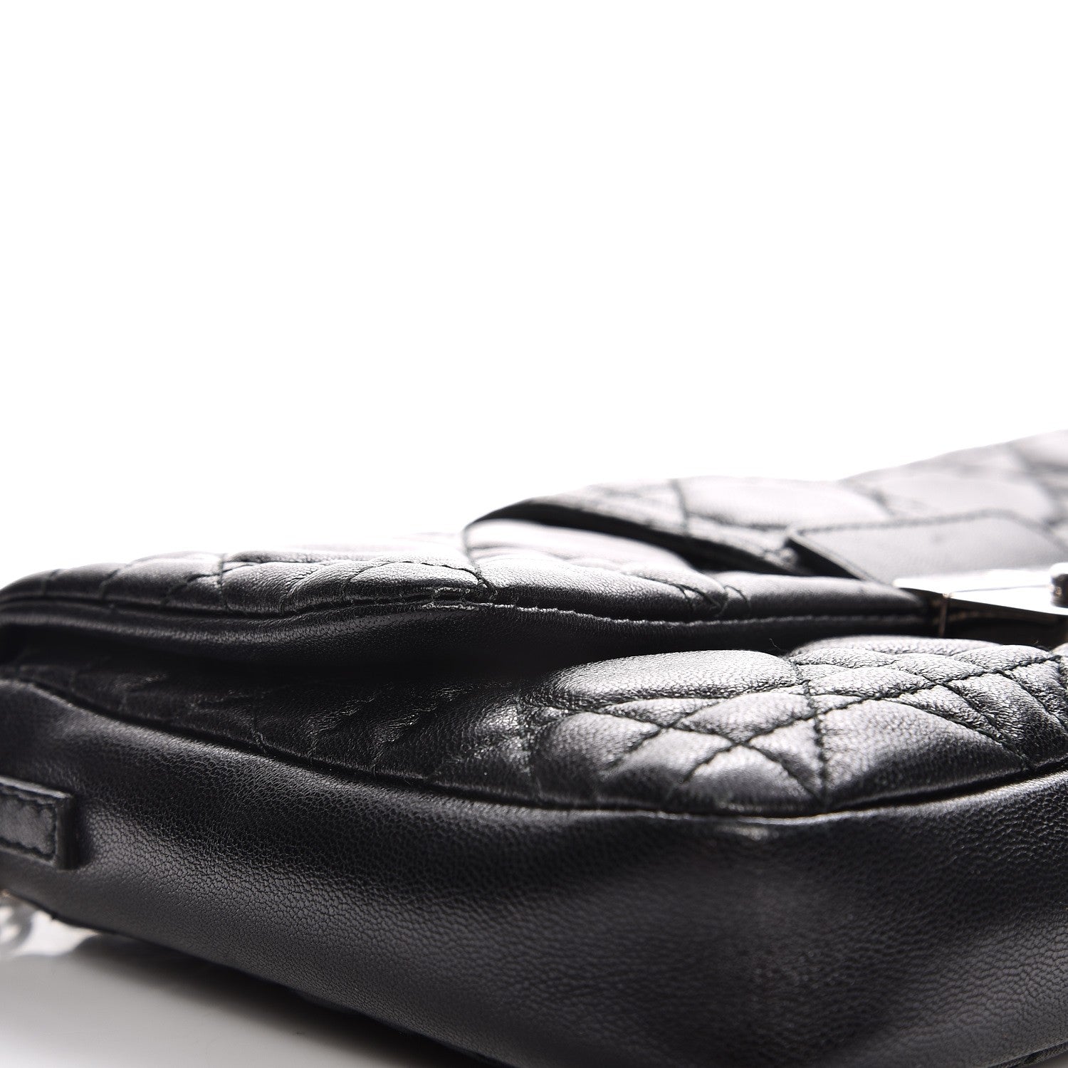 Christian Dior Lambskin Cannage New Lock Pouch Black 7 of 9