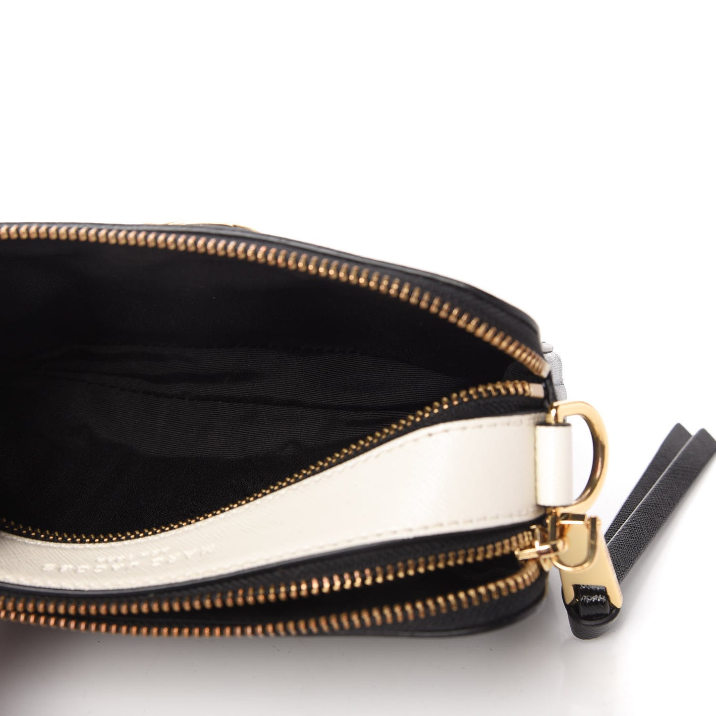 Saffiano Snapshot Camera Bag Black Grey