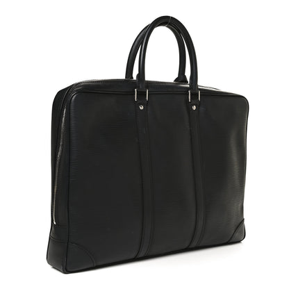 Louis Vuitton Epi Porte-Documents Voyage Briefcase Black 3 of 10