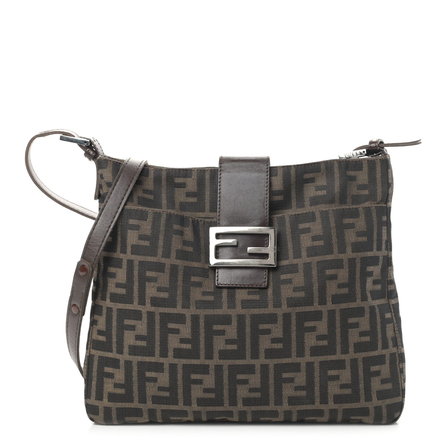 Fendi Zucca Shoulder Bag Tobacco 1 of 12