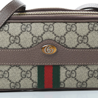 Gucci GG Supreme Monogram Web Mini Ophidia GG Bag Brown 10 of 14