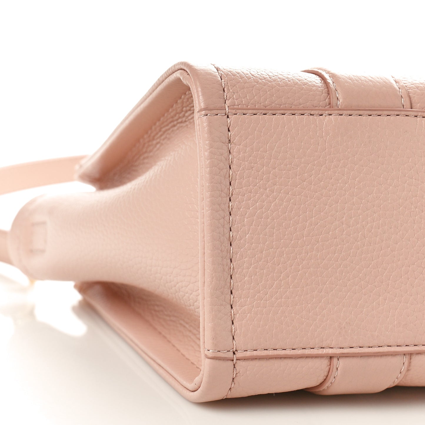 Grained Calfskin Small The Tote Bag Rose Dust