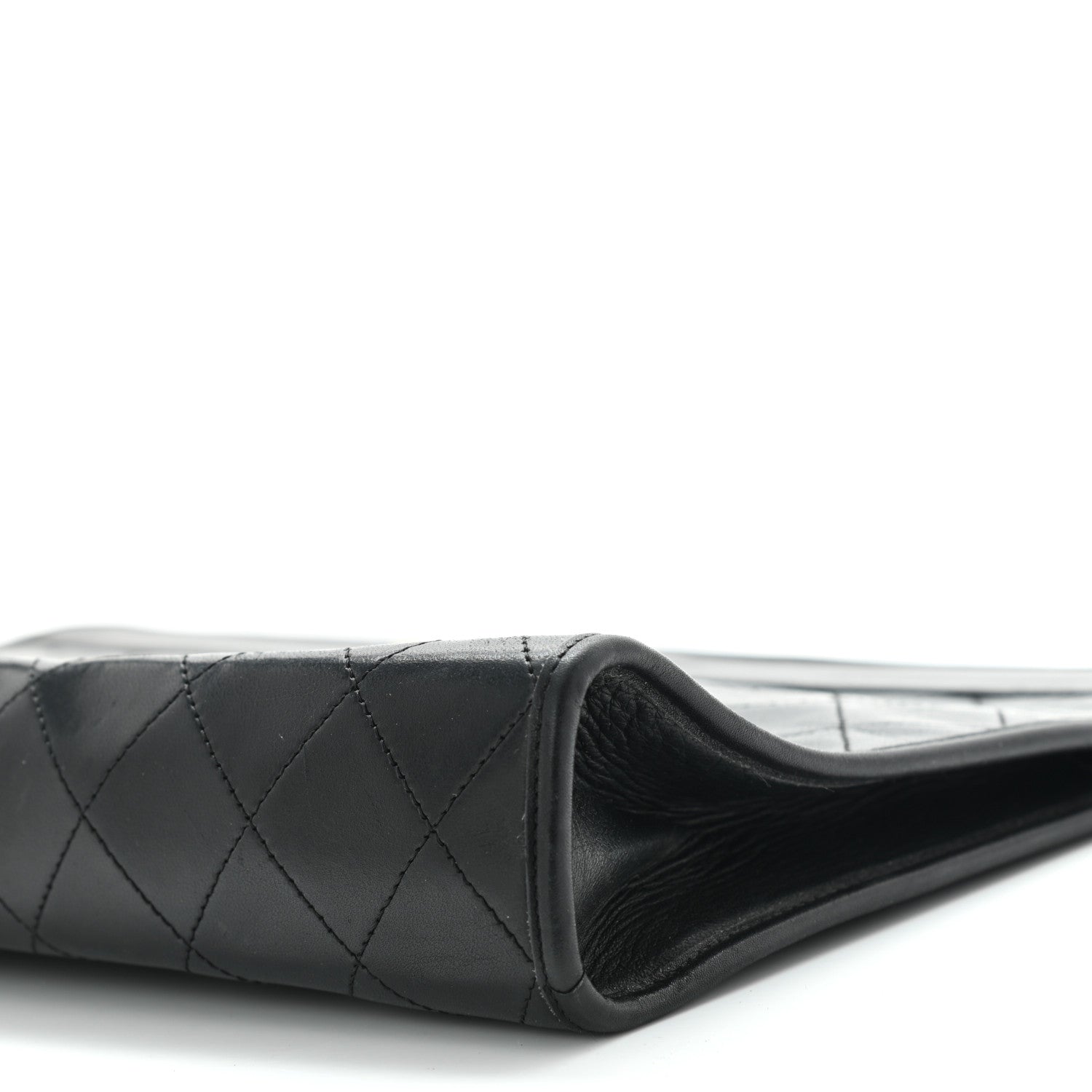 Chanel Lambskin Quilted CC Large Clutch Black 10 of 11