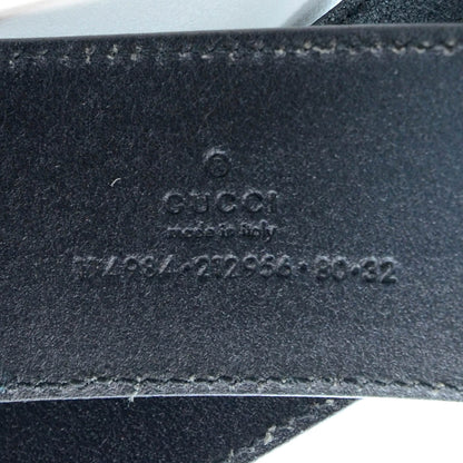 Gucci Leather GG Belt Black 80 32 3 of 4