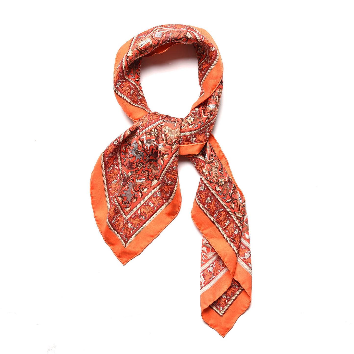 Silk Chasse En Inde Scarf 90