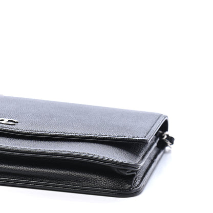 Chanel Caviar Sevruga Wallet On Chain WOC Black 10 of 11