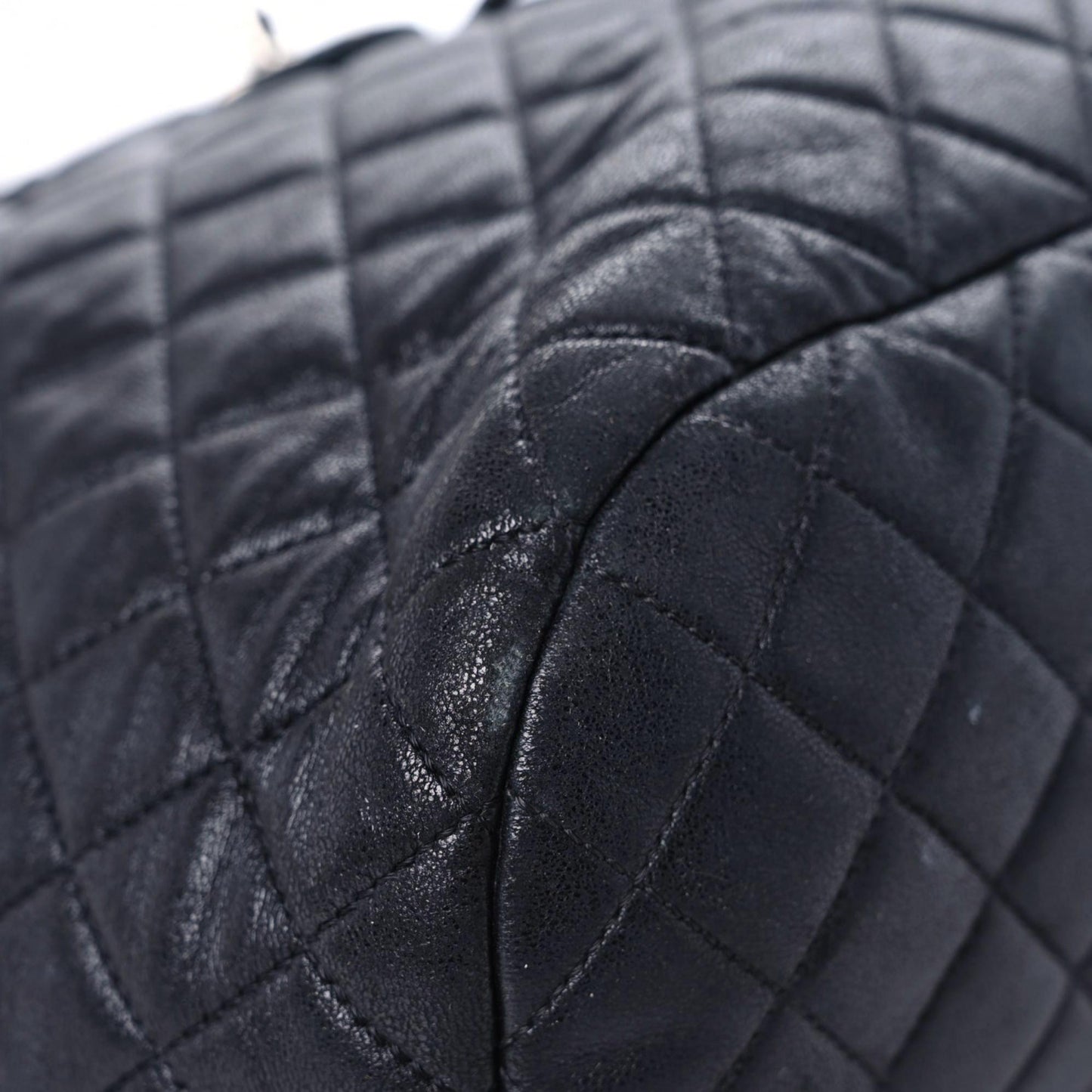 Lambskin Quilted Large Urban Spirit Backpack Black