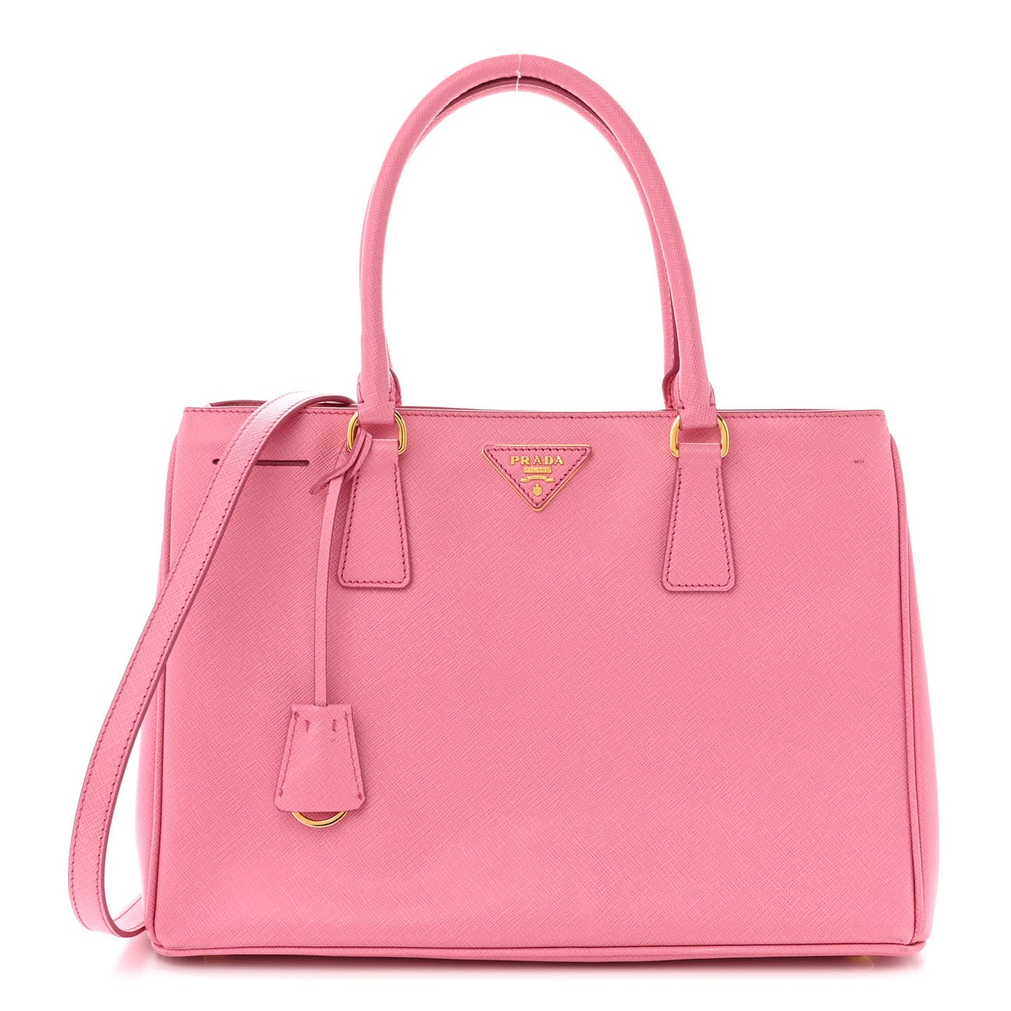 Saffiano Lux Medium Tote Begonia