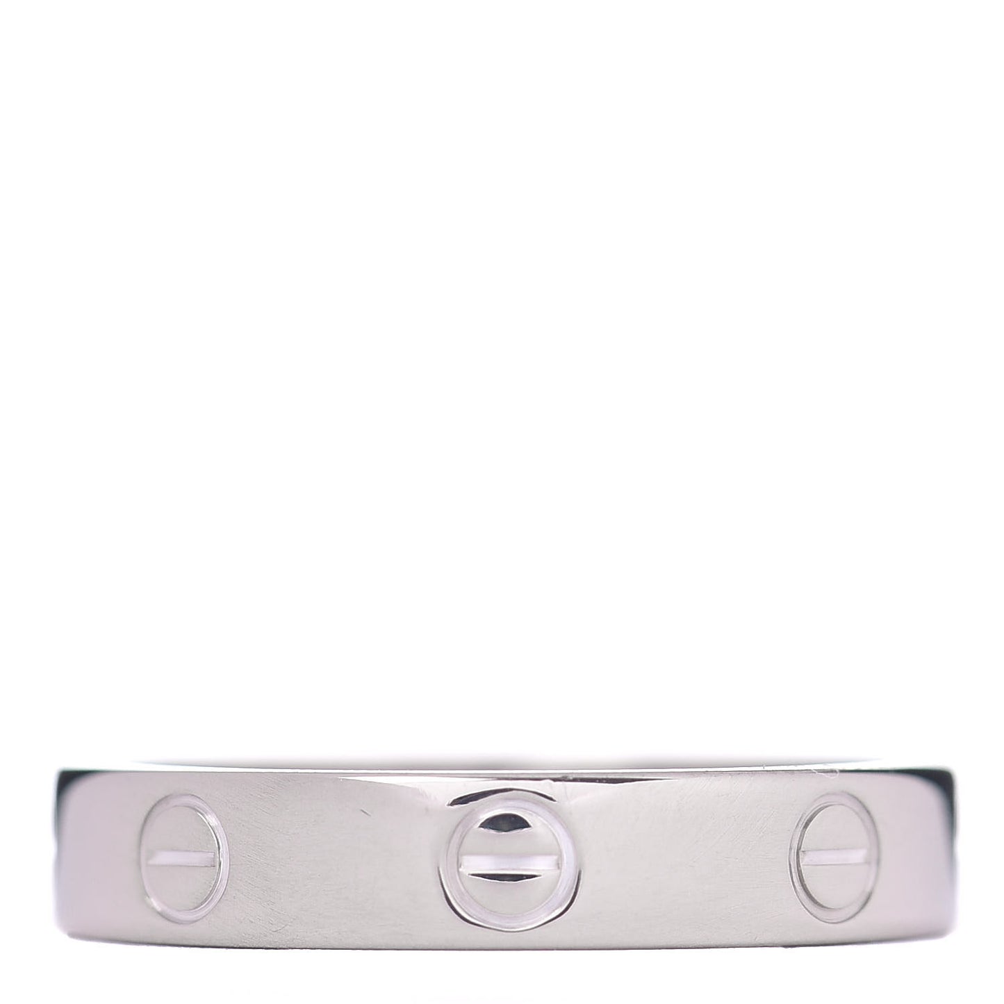 18K White Gold 3.5mm LOVE Wedding Band Ring 57 8