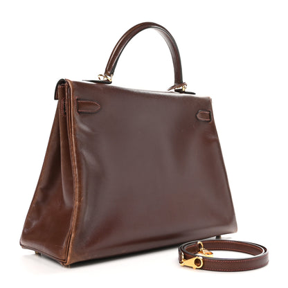 Hermes Box Kelly Retourne 35 Havane 3 of 13
