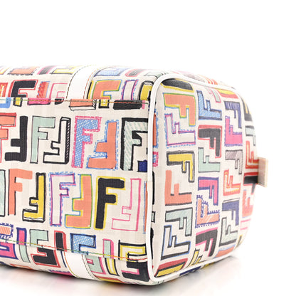 Fendi Zucca Spalmati Vitello FF Multicolor Forever Boston Multicolor White 11 of 14