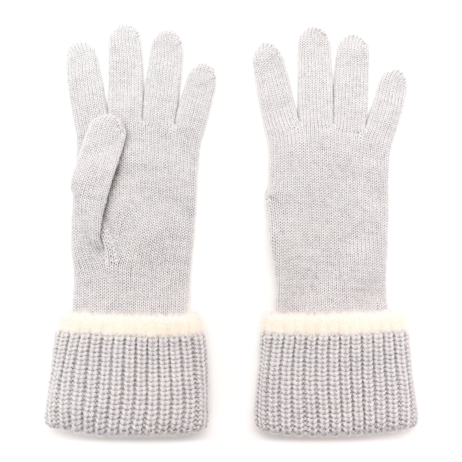 Chanel Cashmere CC Gloves Grey 2 of 5