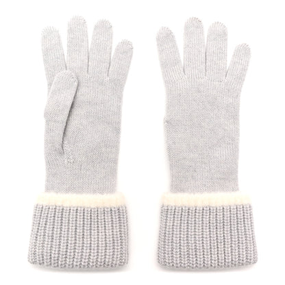 Chanel Cashmere CC Gloves Grey 2 of 5