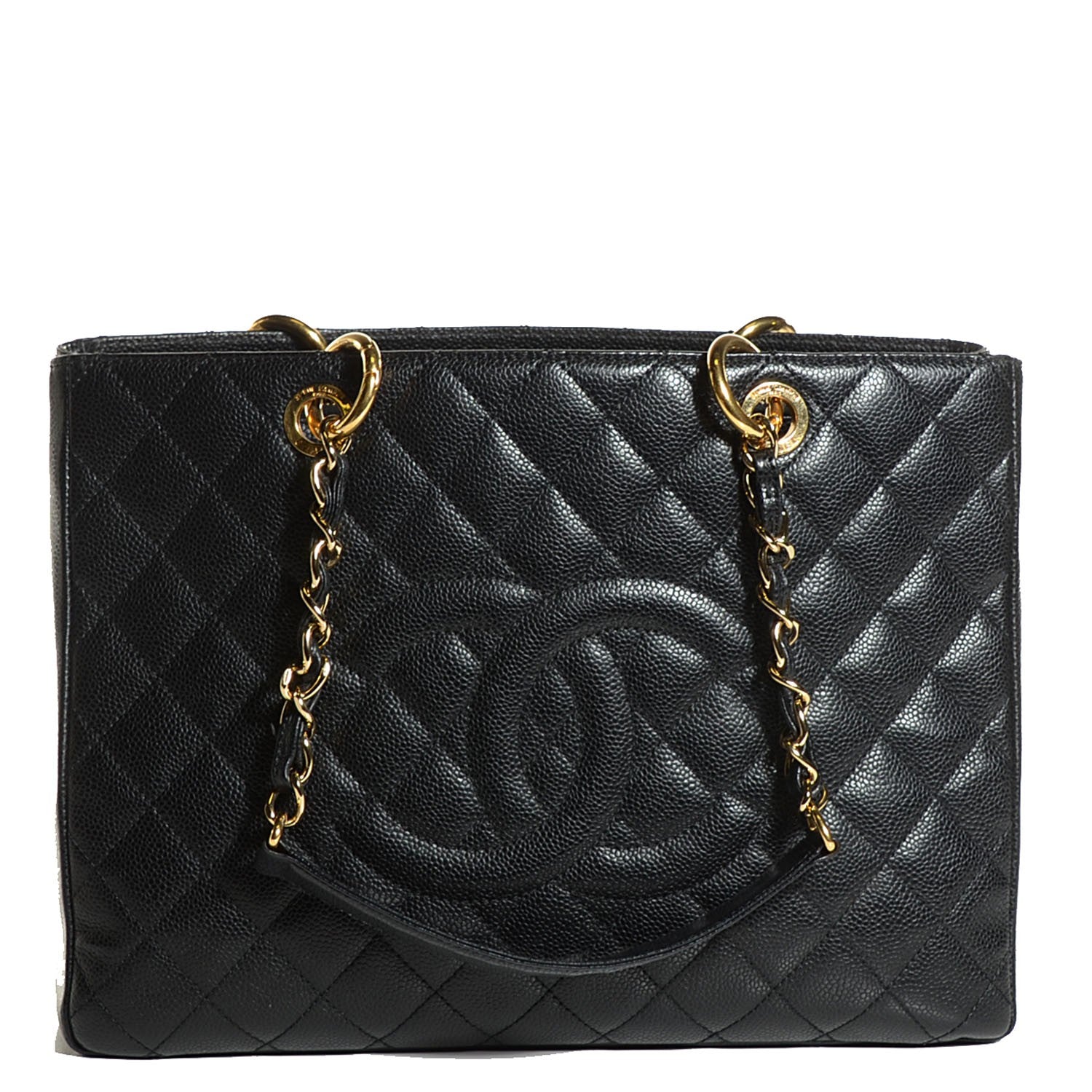 Chanel Caviar Quilted Grand Shopping Tote GST Black 15 of 28
