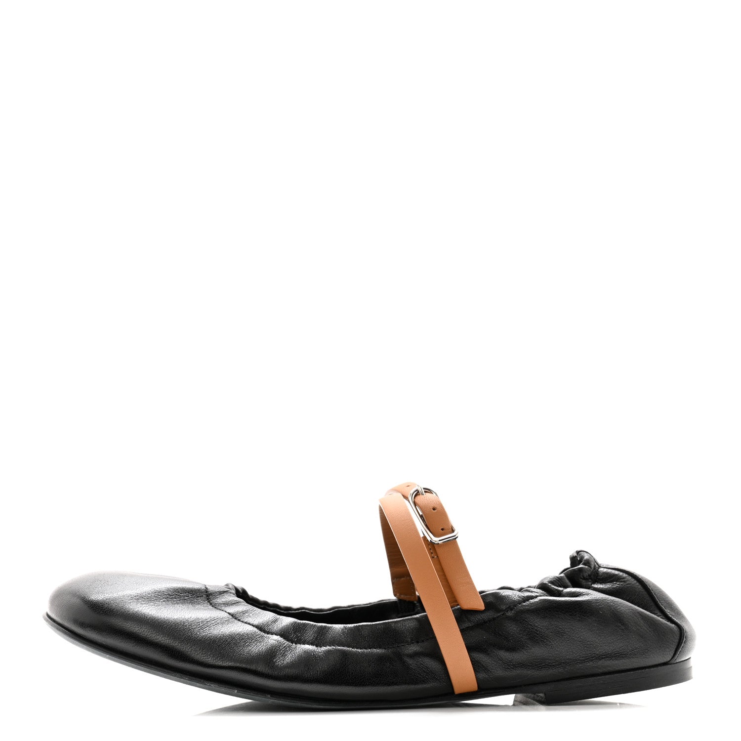 Hermes Nappa Jolly Ballet Flats 38 Black Naturel 1 of 10