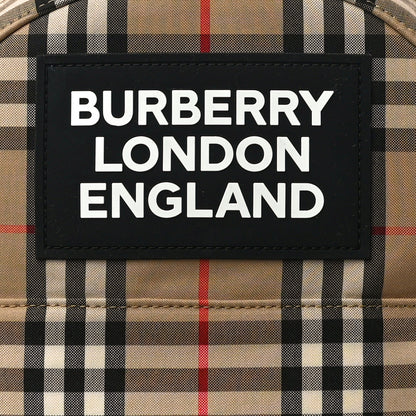 Burberry House Check Canvas Calfskin Small Nico Backpack Archive Beige 7 of 9
