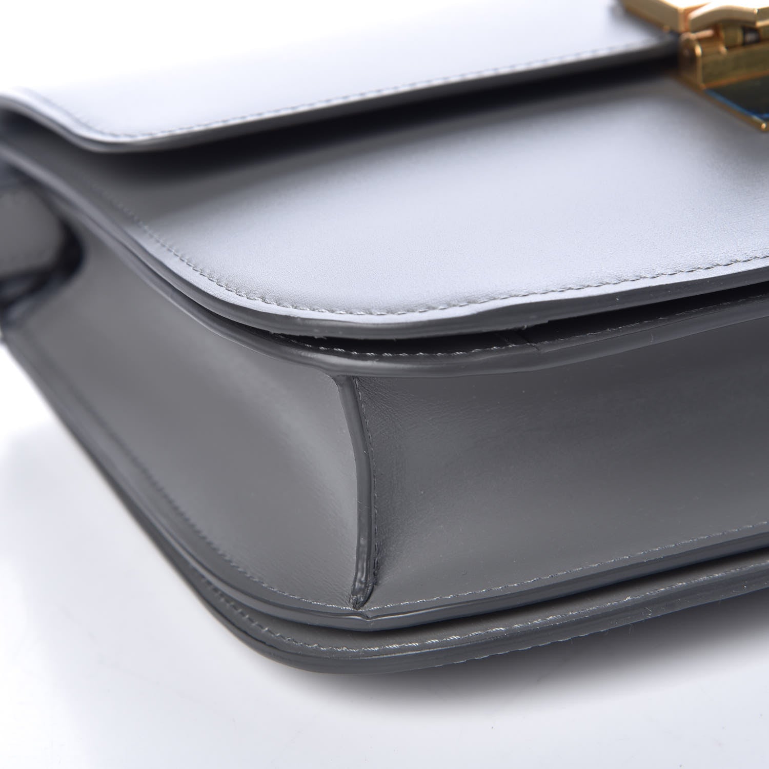 Celine Box Calfskin Medium Classic Box Flap Bag Zinc 5 of 9