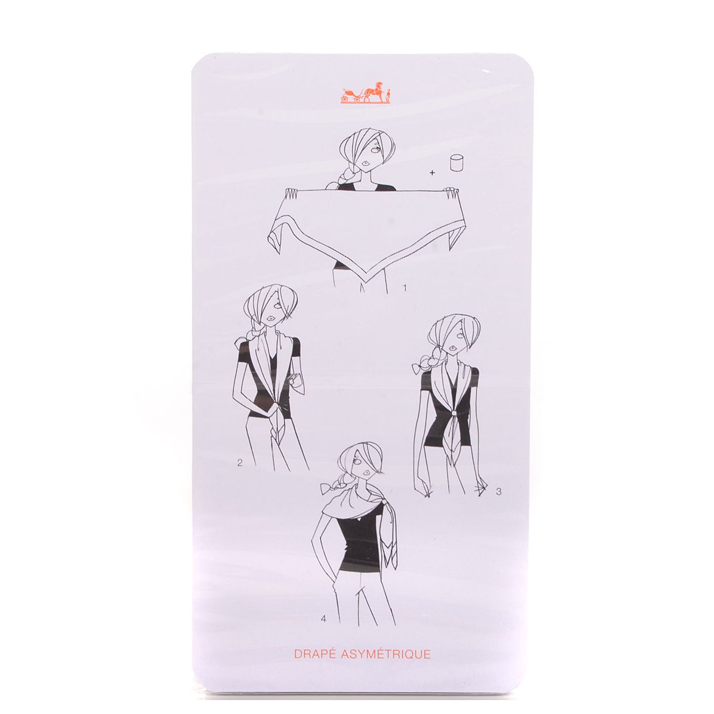 Knotting Cards Cartes A Nouer Carre Scarf Guide