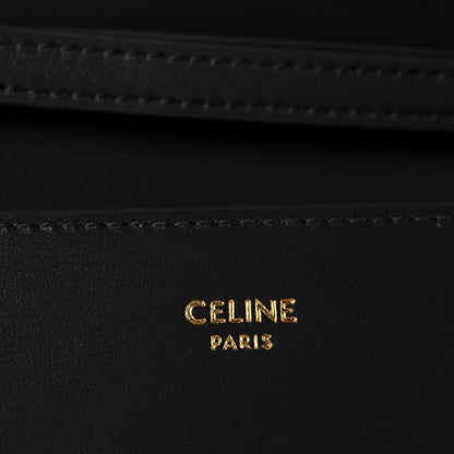 Celine Shiny Calfskin Triomphe Margo Wallet on Chain Anthracite 6 of 14