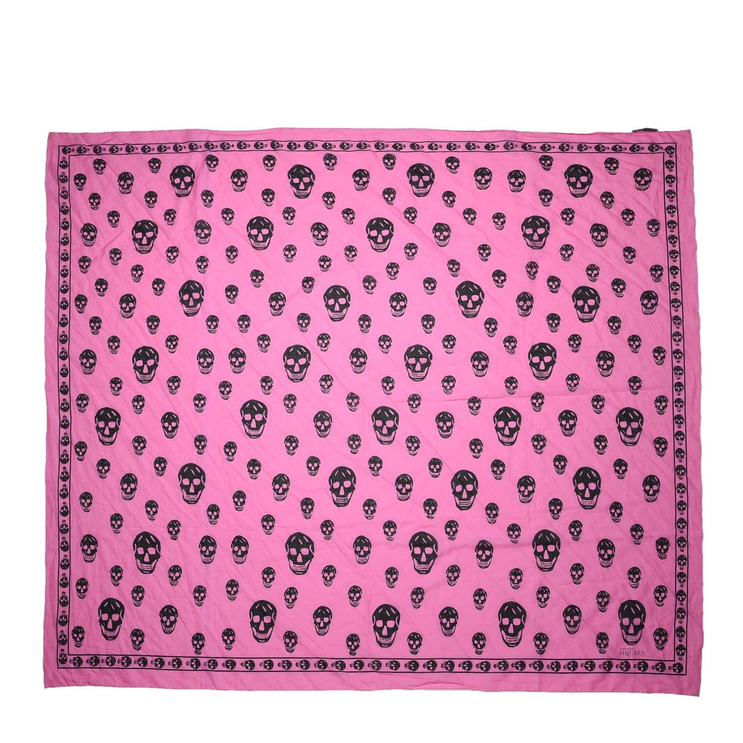 Cotton Skull Scarf Pink