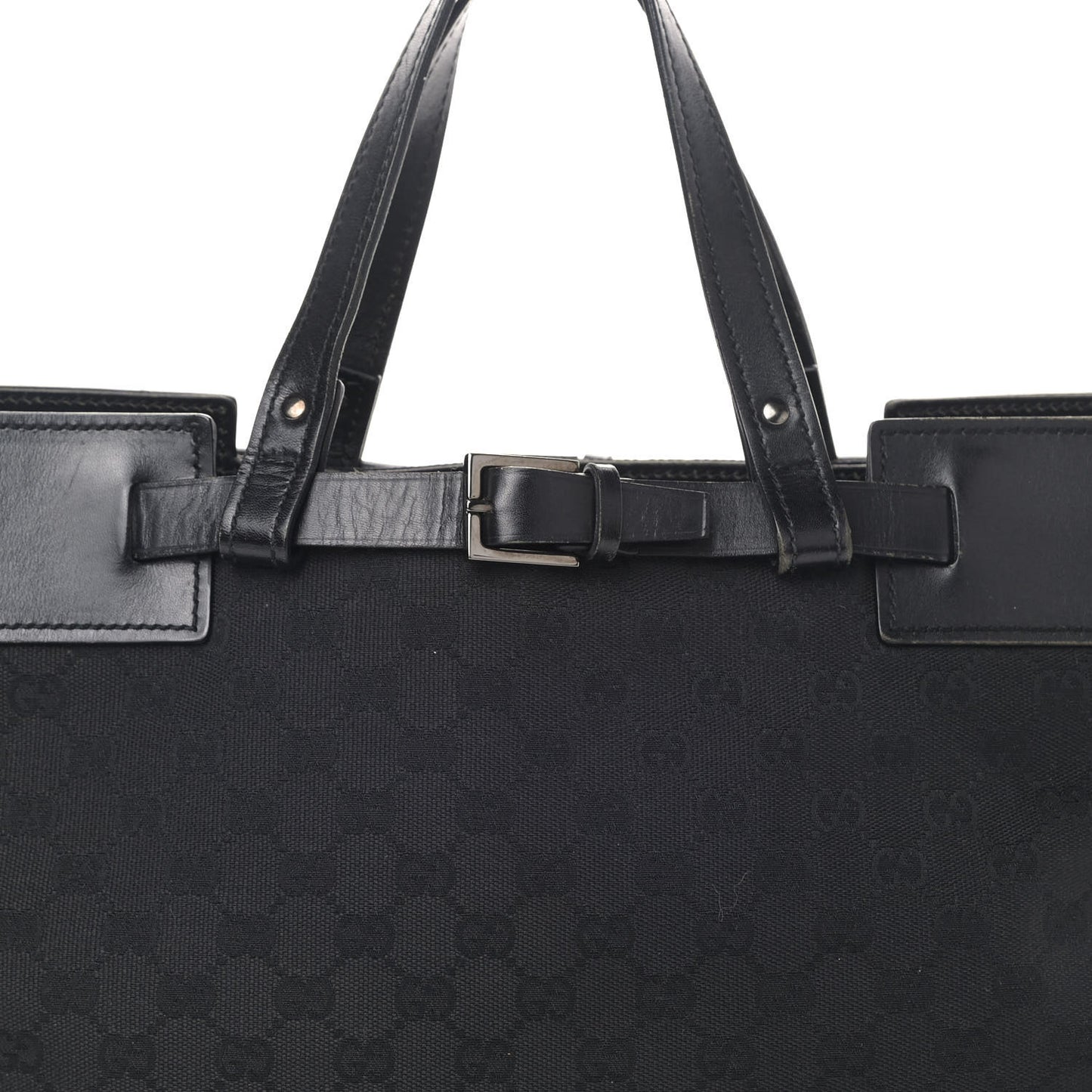 Monogram Large Tote Black