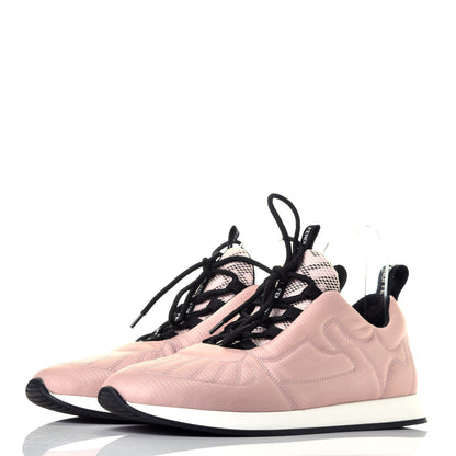Fendi Nylon FFreedom Sneakers 38 White Rosa 3 of 9