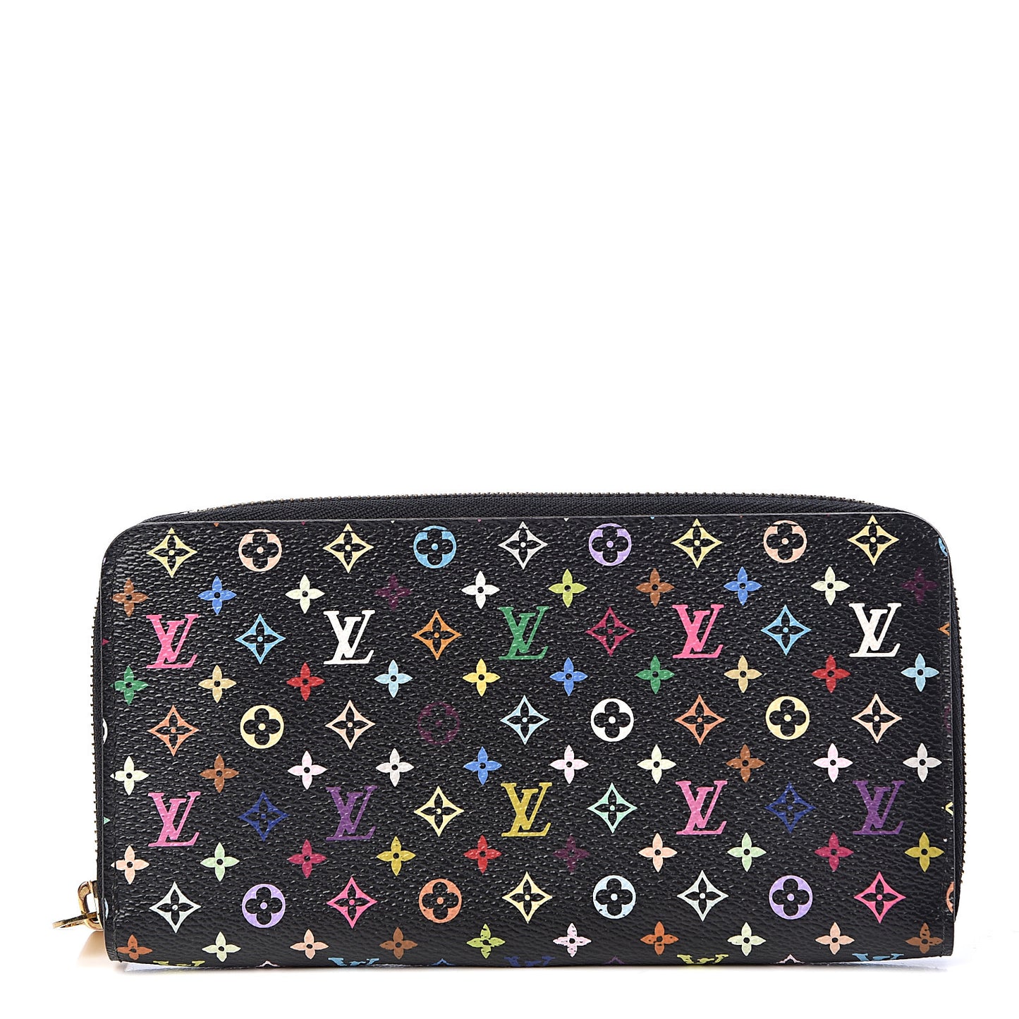 Monogram Multicolor Zippy Wallet Black Violet
