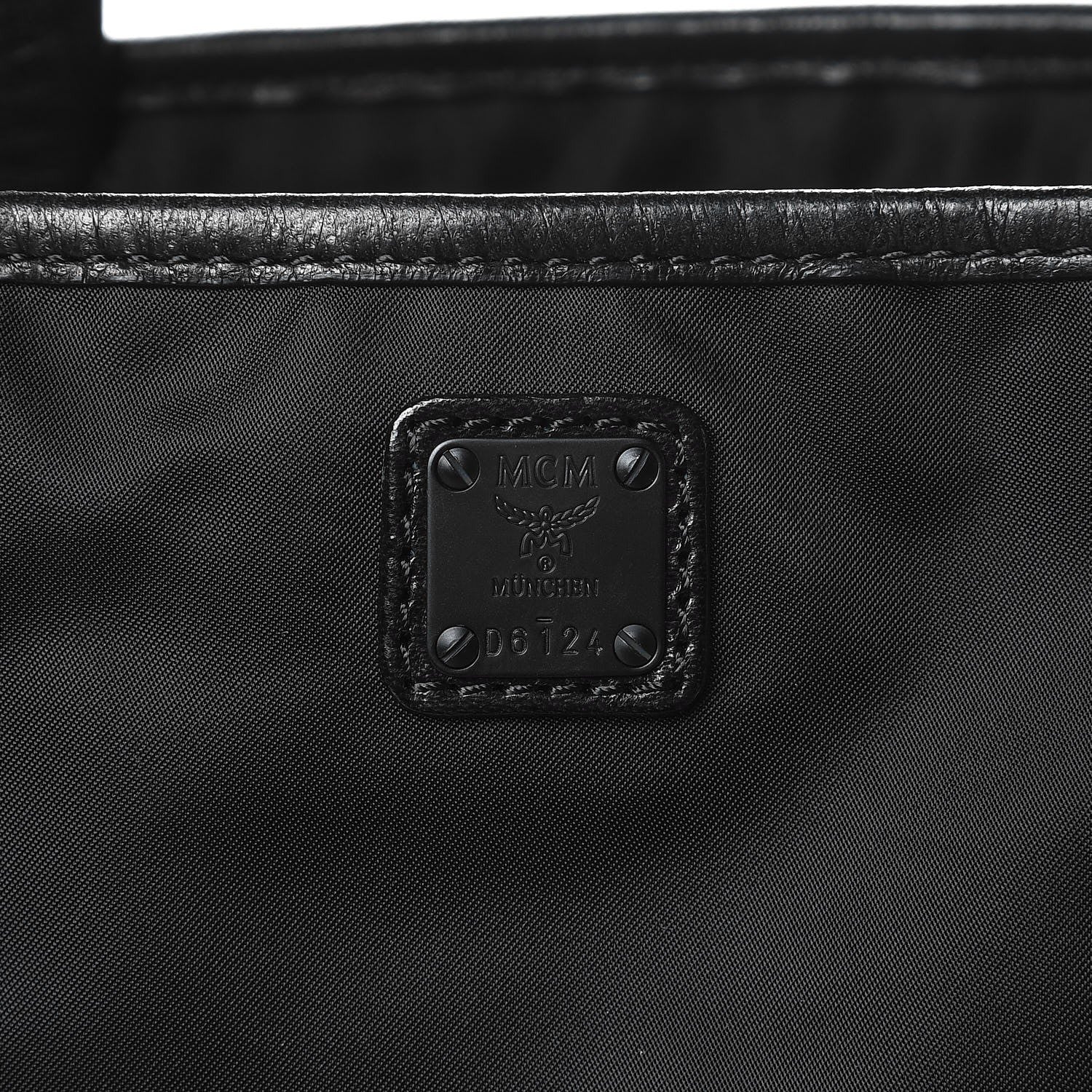 MCM Nylon Coated Canvas Zipper Tote 13 of 14