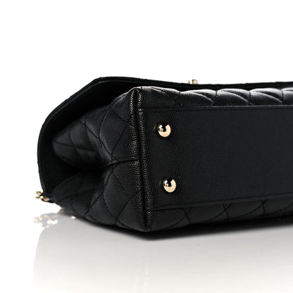 Chanel Caviar Quilted Mini Coco Handle Flap Black 8 of 10