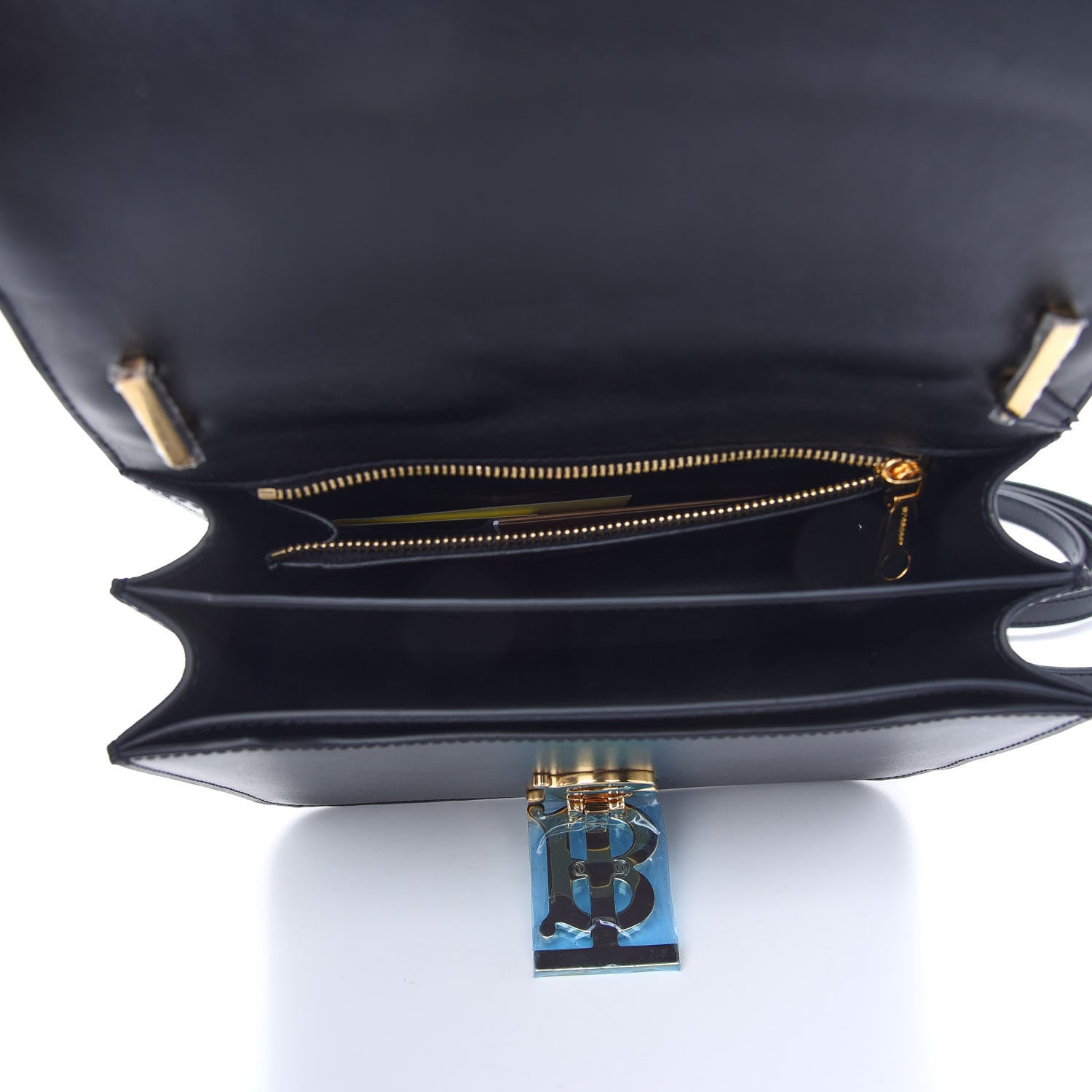 Burberry Calfskin Small TB Bag Black 5 of 8