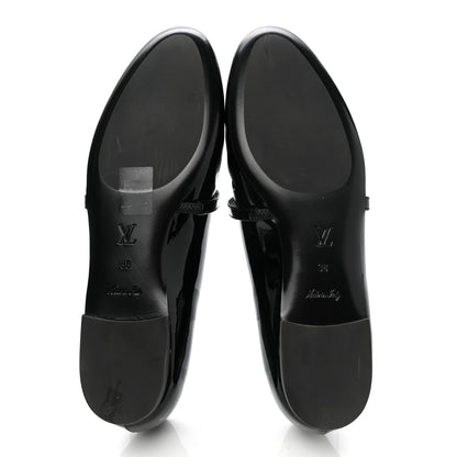 Louis Vuitton Patent Uniformes Ballet Flats 38 Black 5 of 9