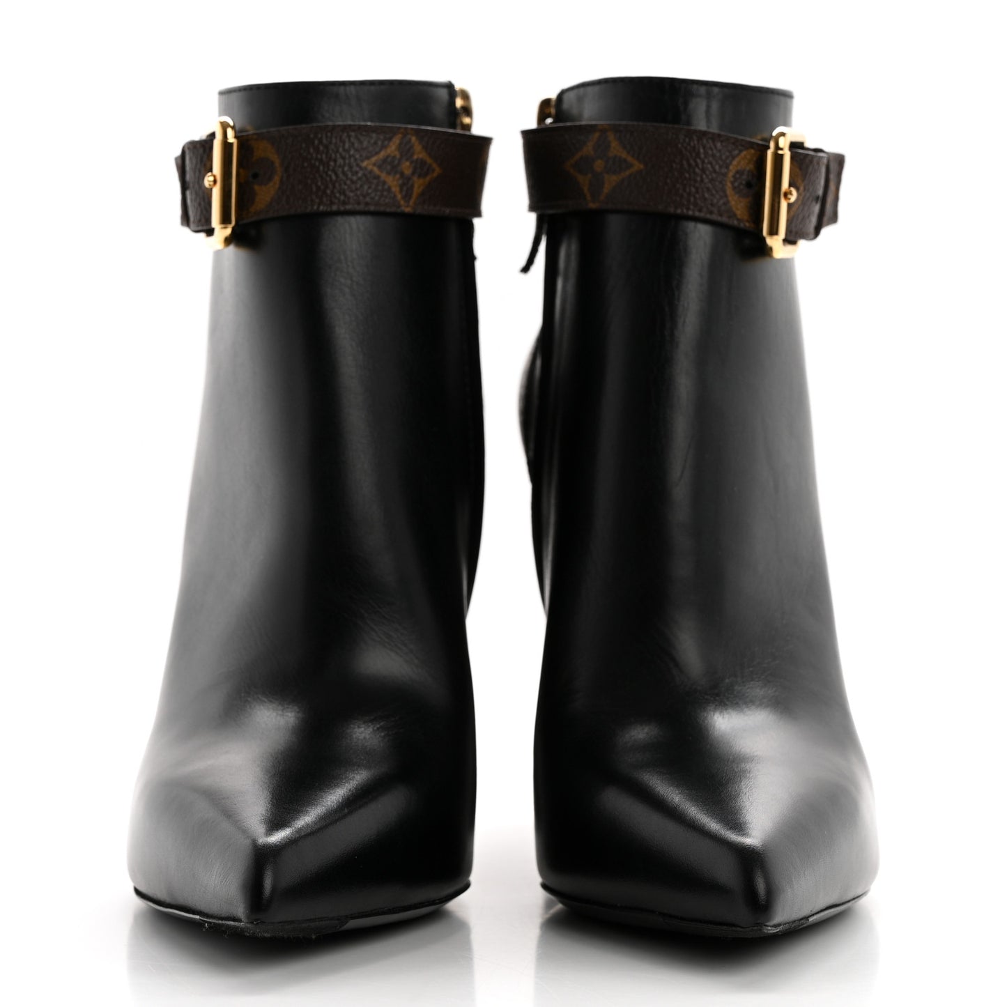Calfskin Patent Monogram Matchmake Low Boots 38