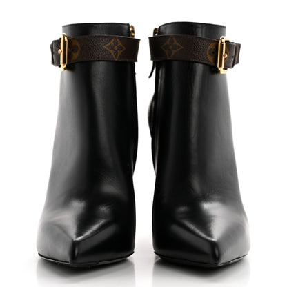 Louis Vuitton Calfskin Patent Monogram Matchmake Low Boots 38 2 of 8