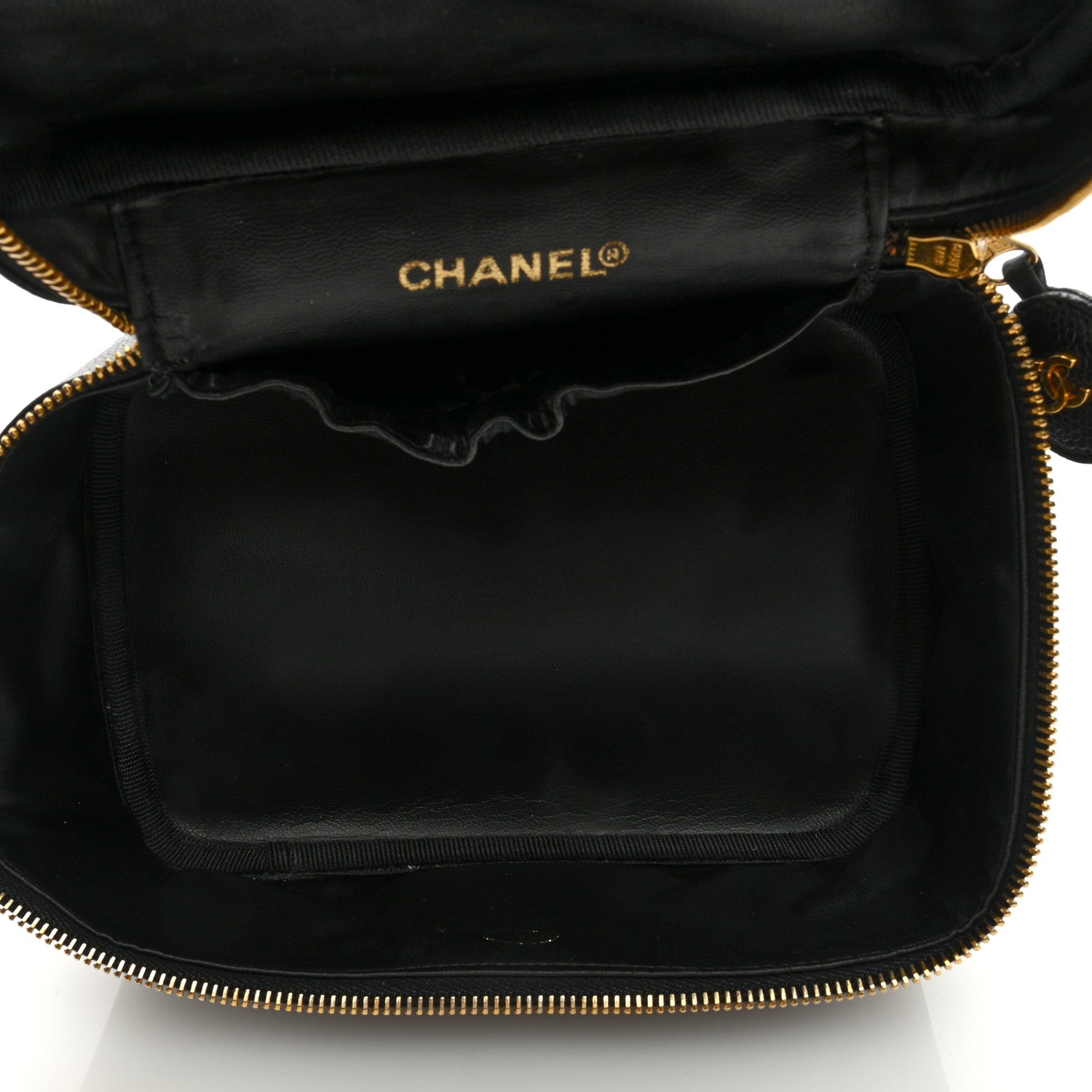 Chanel Caviar CC Vanity Cosmetic Case Black 5 of 8