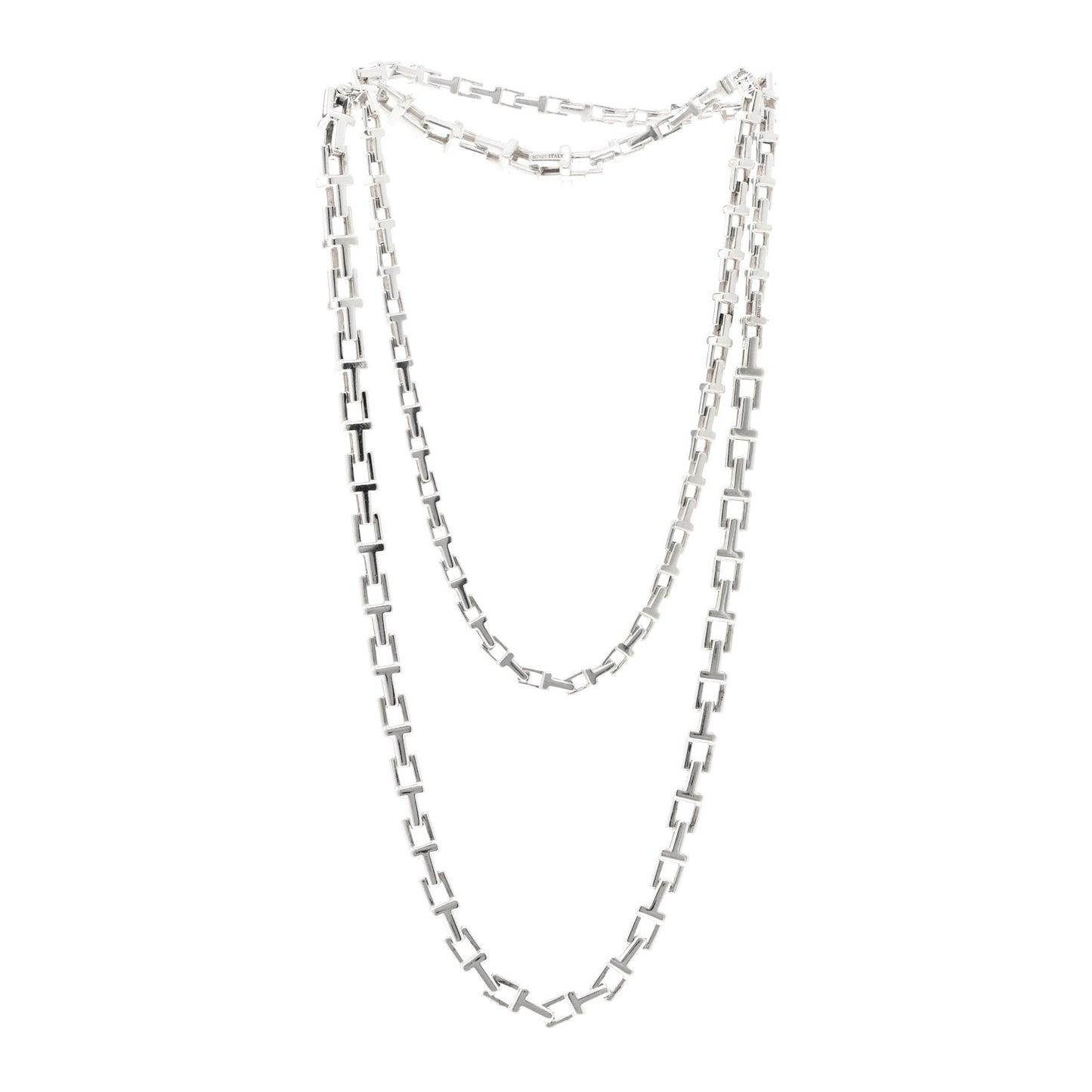 Sterling Silver Interchangeable T Chain Necklace