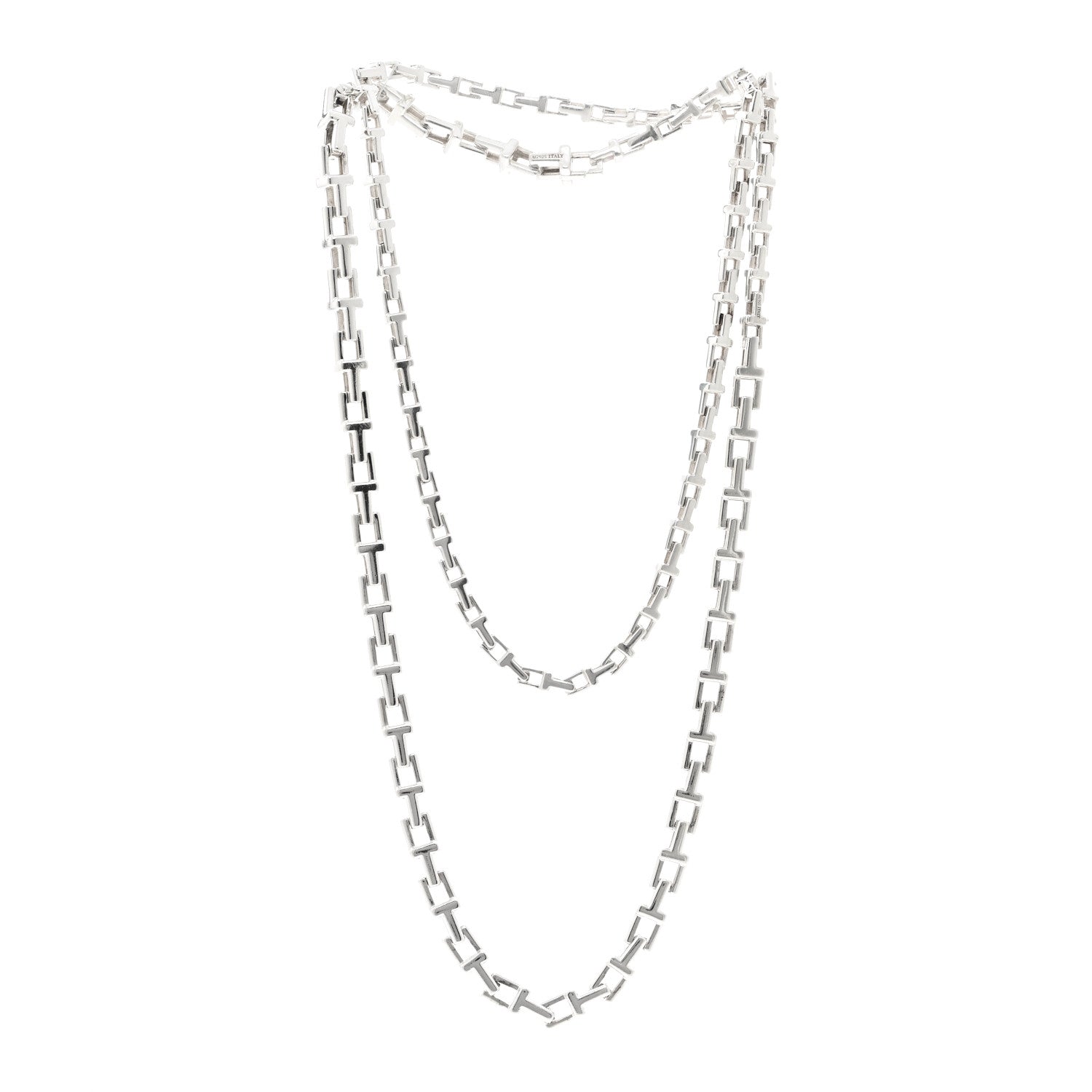 Tiffany Sterling Silver Interchangeable T Chain Necklace 3 of 11