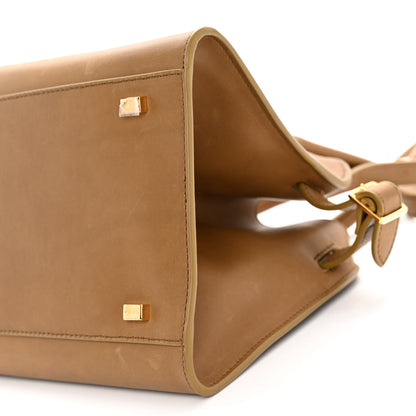 The Row Polished Saddle Calfskin Soft Margaux 10 Bag Muschio 9 of 9