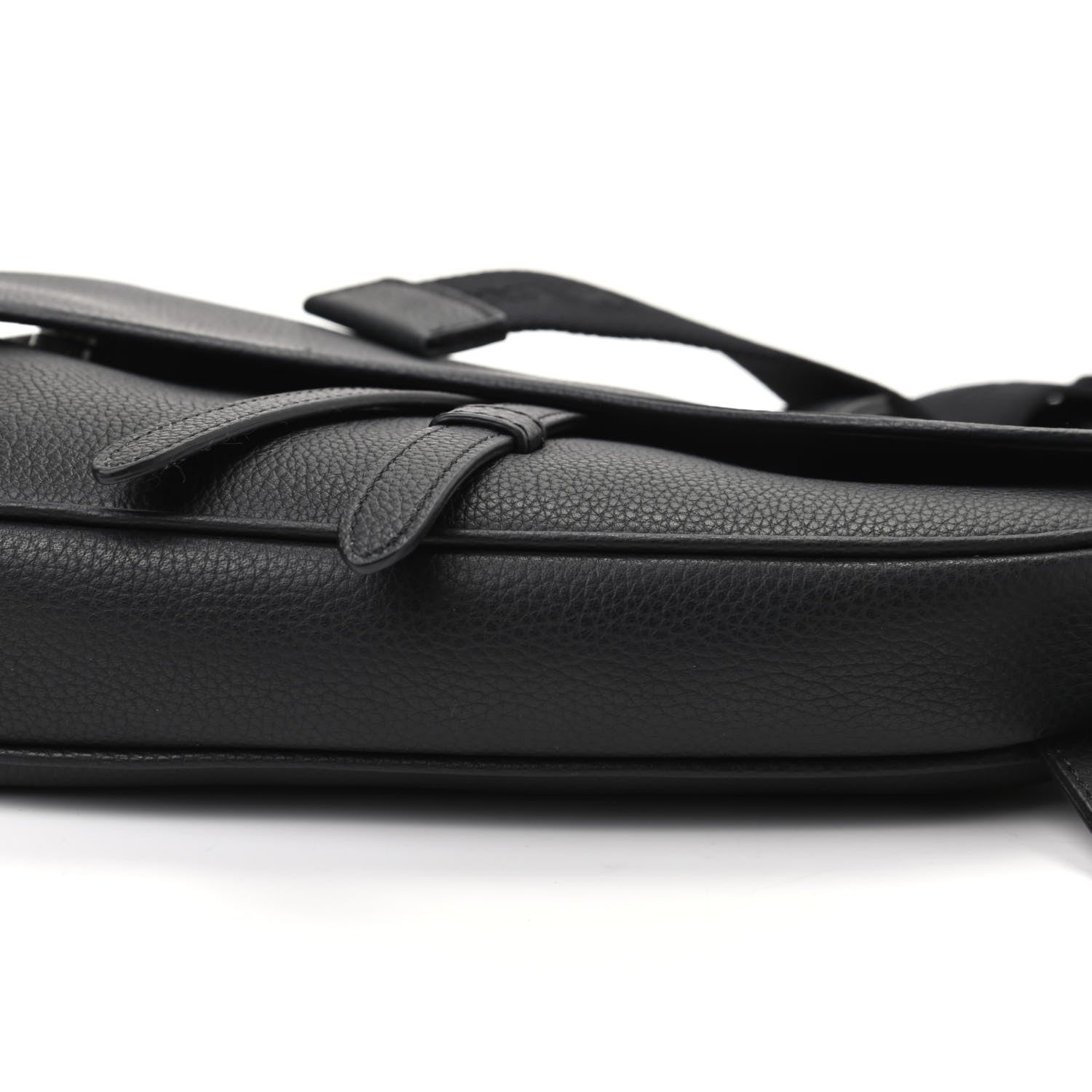 Christian Dior Calfskin Mens Saddle Bag Black 8 of 8