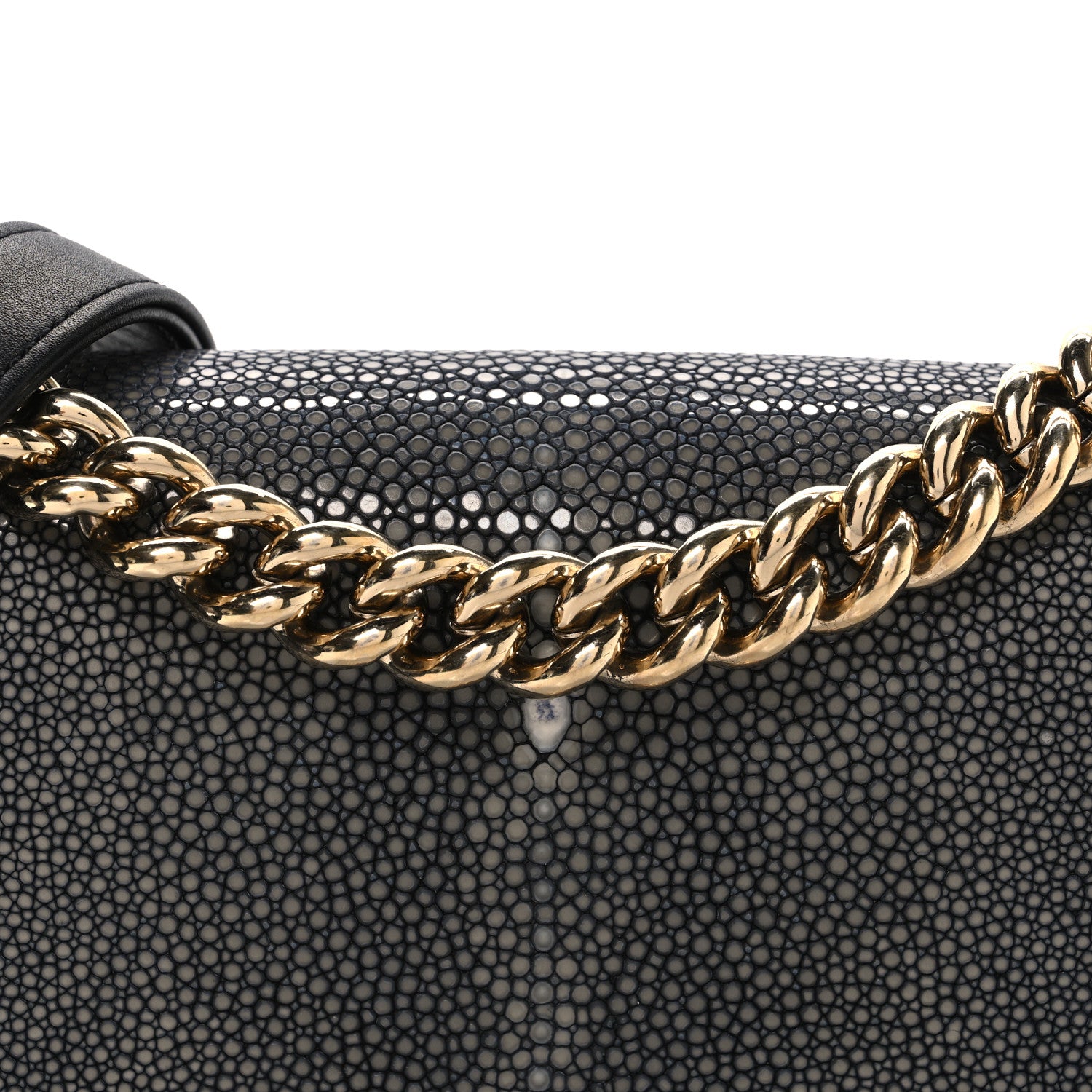 Chanel Galuchat Stingray Small Boy Flap Black 8 of 11