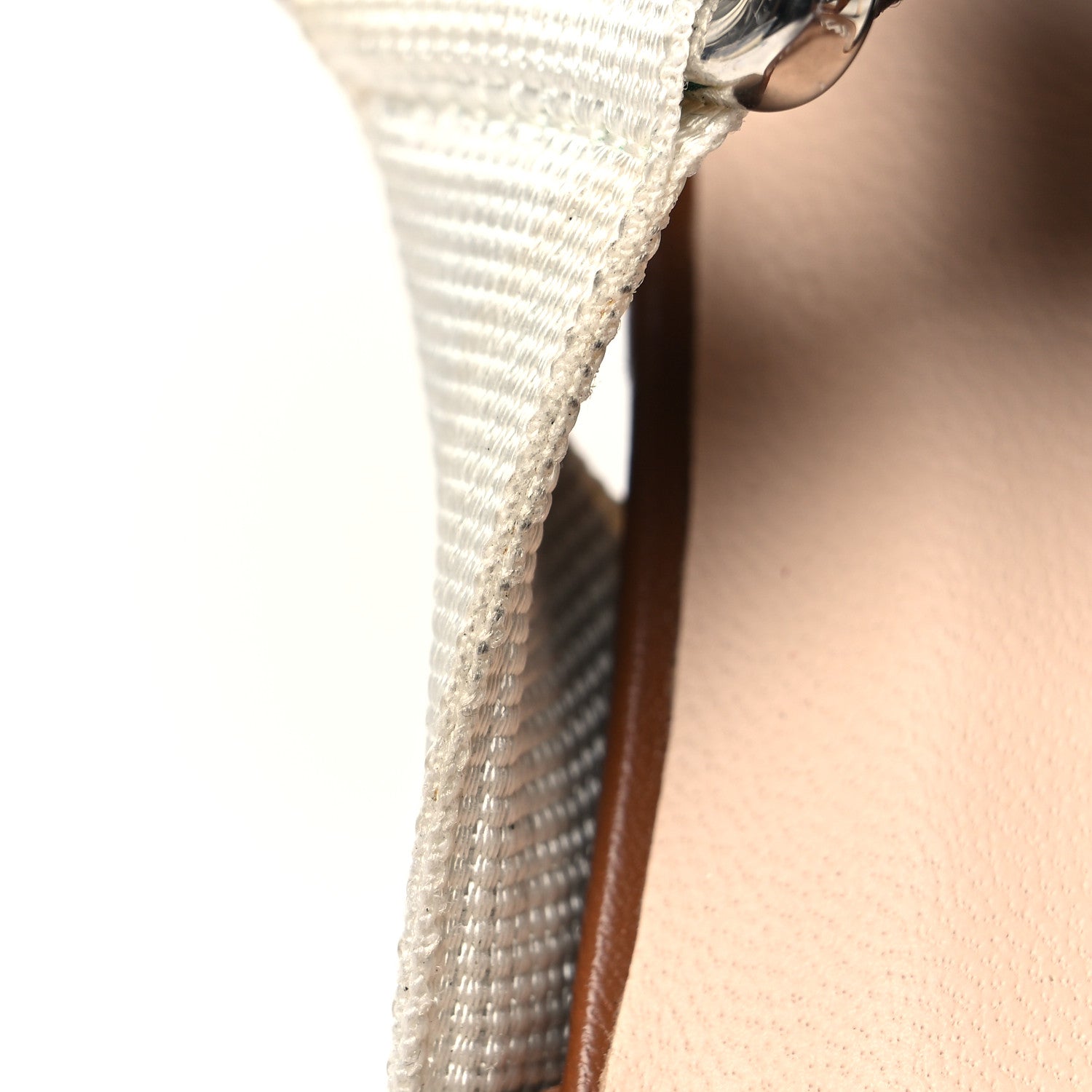 Fendi PVC Vitello FF Colibri 85mm Slingback Pumps 35 Transparent White Cuoio Avana 8 of 8