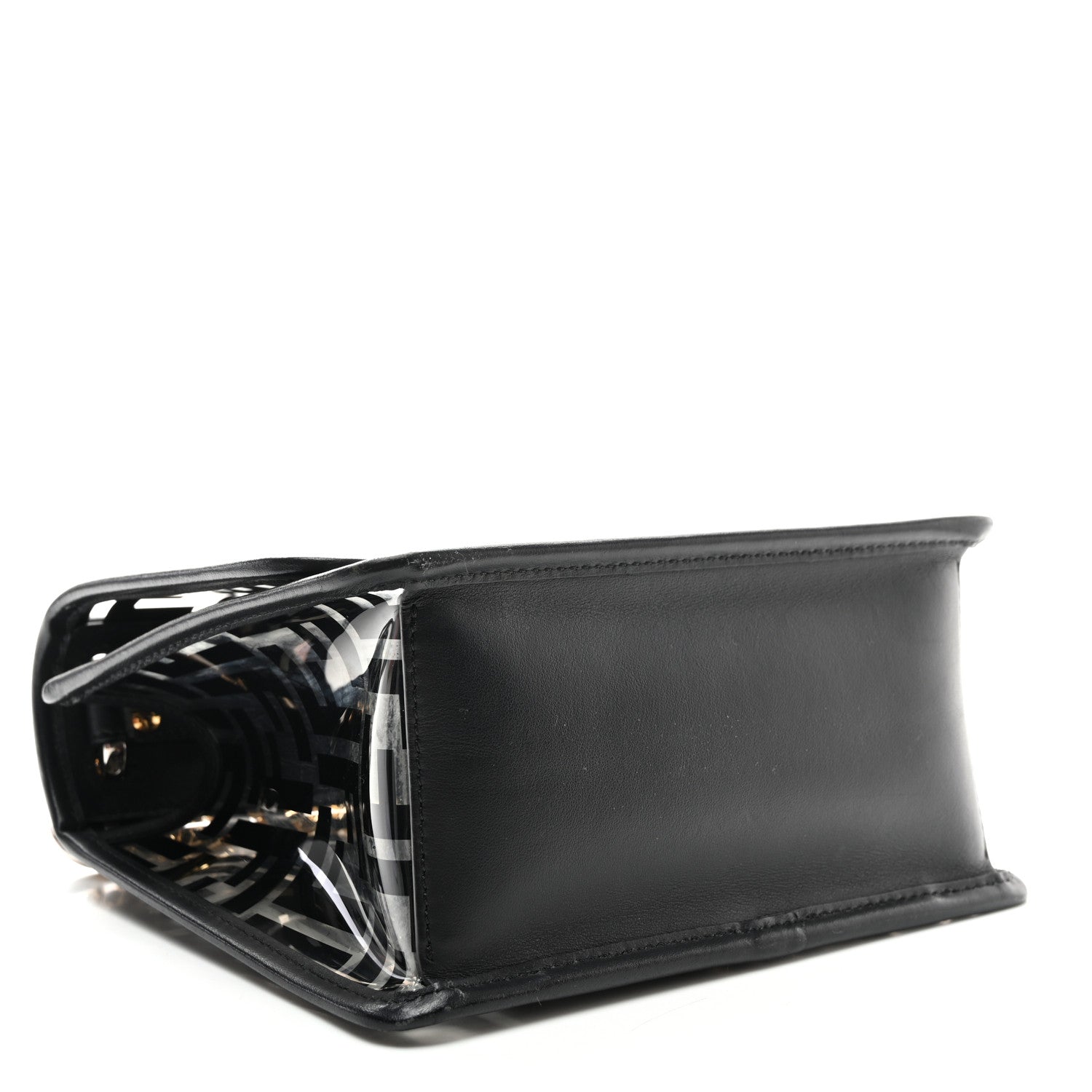 Fendi TPU FF Vitello Century F is Fendi Kan I Shoulder Bag Black 4 of 9