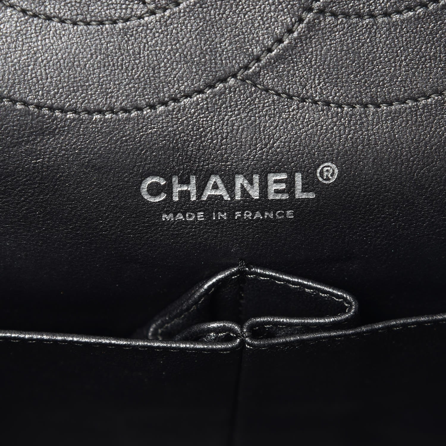 Chanel Metallic Aged Calfskin Quilted 2.55 Reissue 227 Flap Dark Silver 17 of 18