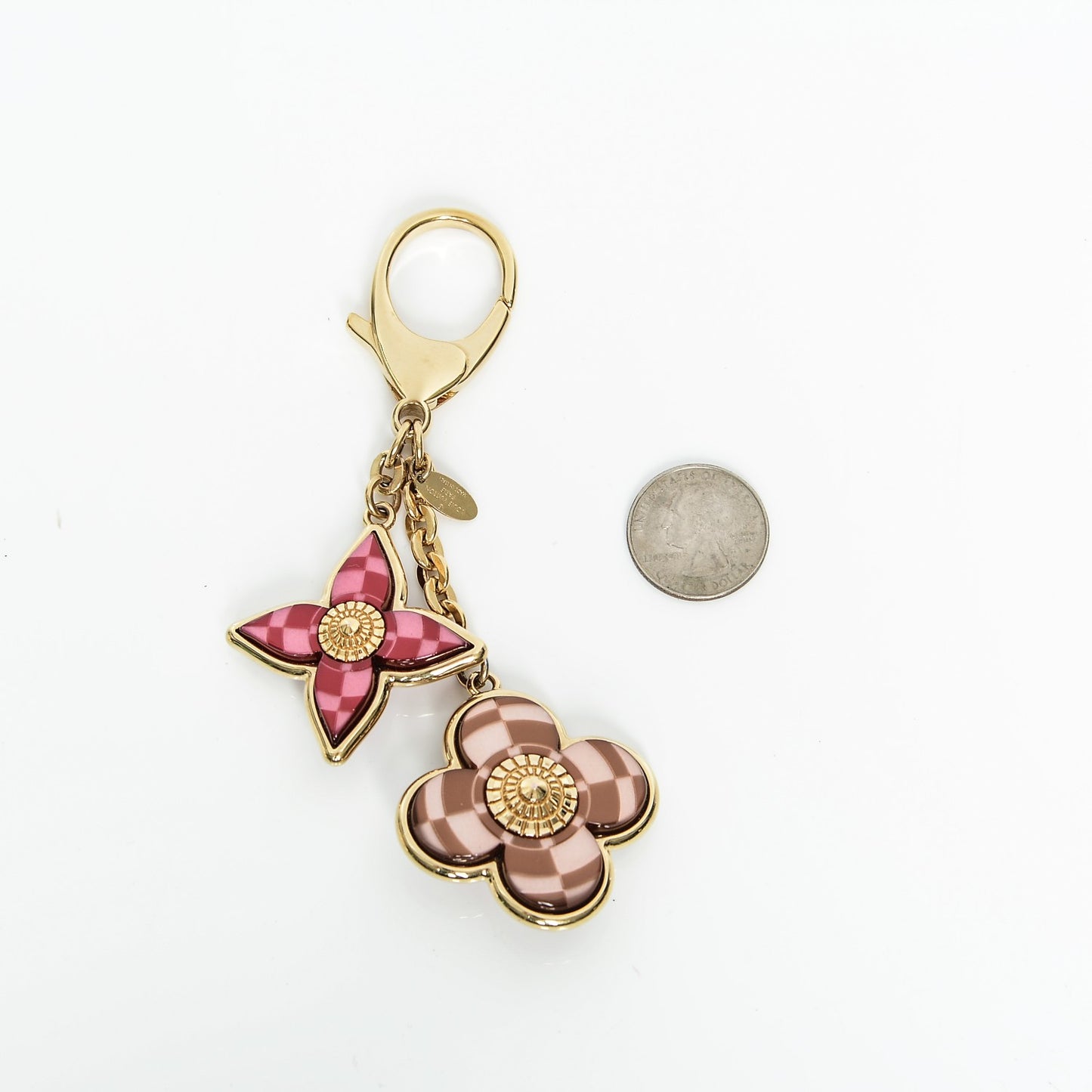 Metal Resin Mosaique Bag Charm Rouge Fauviste