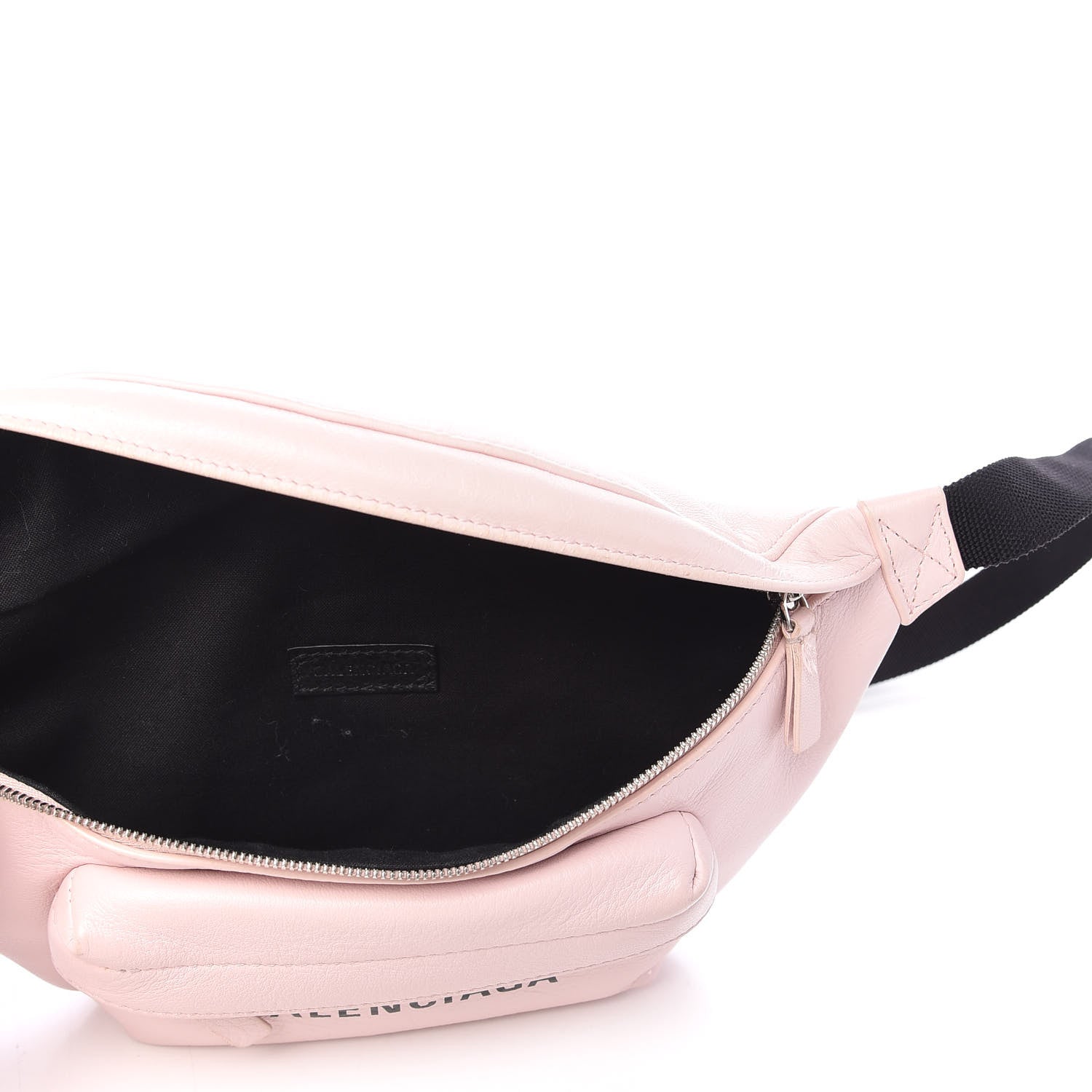 Balenciaga Smooth Double Calfskin Logo Everyday Beltpack XS Light Rose Black 5 of 9