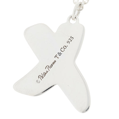 Tiffany Sterling Silver Enamel Paloma Picasso Graffiti X Pendant Necklace Black 5 of 5